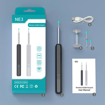 Nettoyeur d’Oreilles Smart Vision – Éliminez les Bouchons de Cérumen en Toute Sécurité et Économisez sur les Soins ORL !